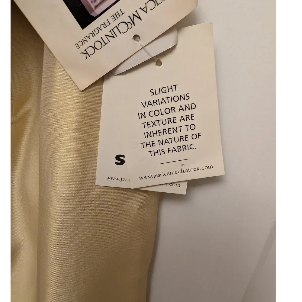 Jessica McClintock Vintage Gold Satin Maxi Skirt‎ Size 2 Formal Evening 90s Chic